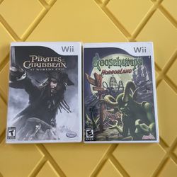 Goosebumps Wii And Pirates Of The Caribbean Nintendo Wii