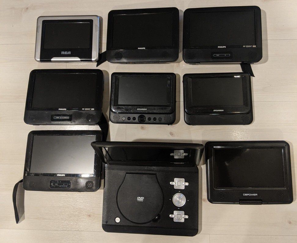 Lot of Portable DVD CD Players