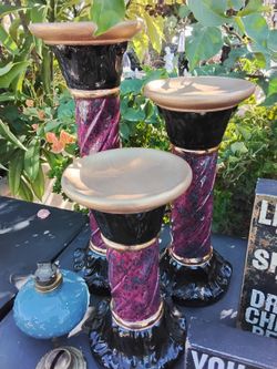 Set of 3 candle holders