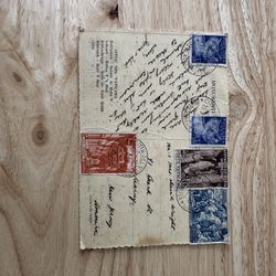 Vintage 1930s–1940s Postcard from Vatican City → USA