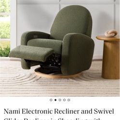 NEW STILL IN BOX NAMI ELECTRONIC RECLINER AND SWIVEL GLIDER RECLINER