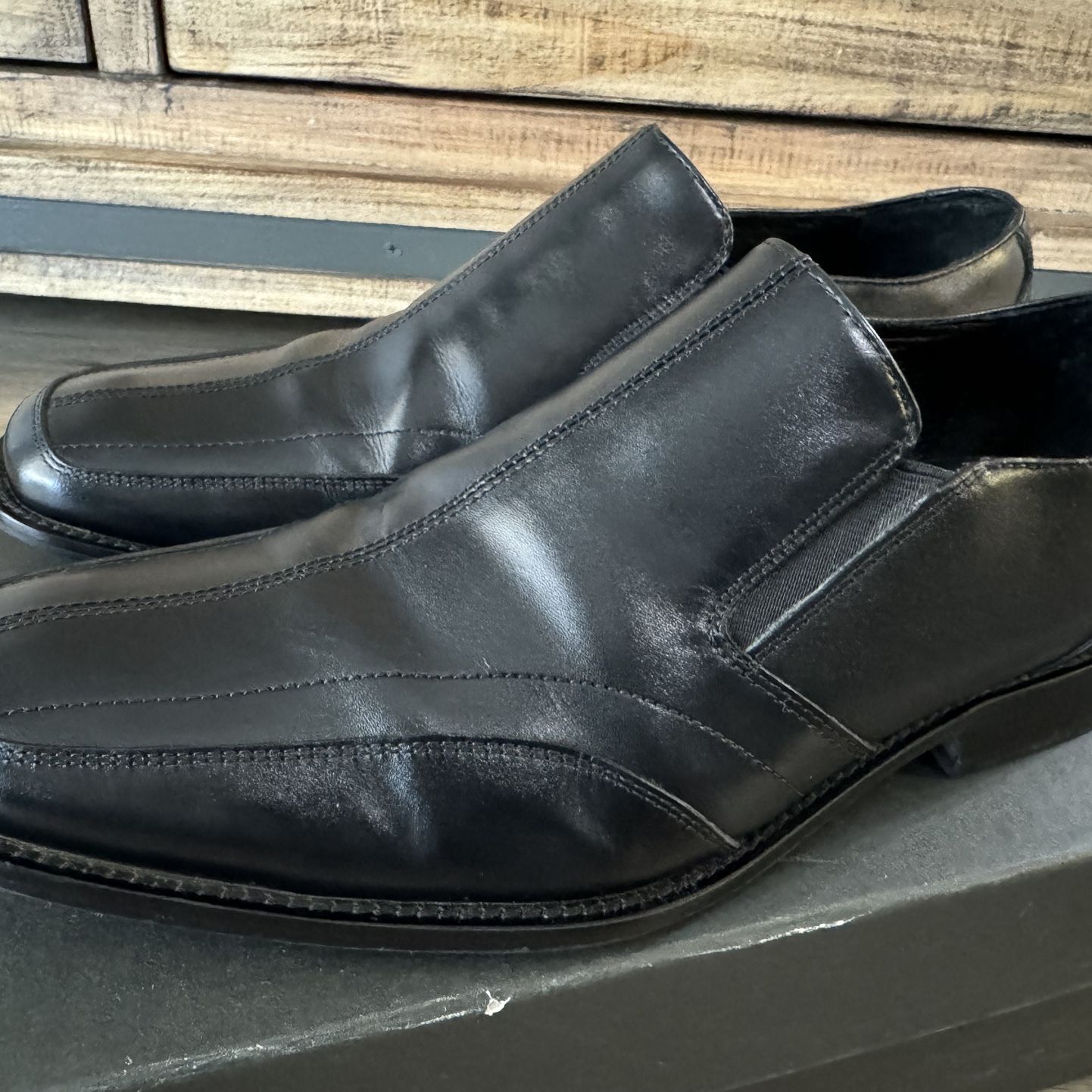 aston grey collection men's dress shoes New Men's Aston Grey Dark Brown Dress shoes