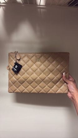 Tan Clutch Bag