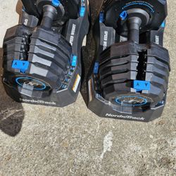 Adjustable Dumbells 55lbs 