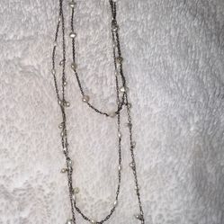 Estate Stunning 3 Tiered Sea Pearl Necklace