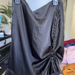 Black Satin Skirt SizeL $2