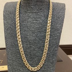 10k Gold Chino Link Chain 26 Inch, 10MM For A Good Price!!