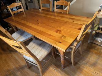 All Wood Dining Room Set $500 OBO