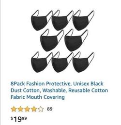 Face mask 50% off- message me for promotion code