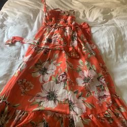 VINCE CAMUTO Women's Floral-Print Flutter-Sleeve Dress Make A Offer