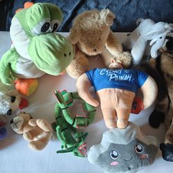 Bag Of Stuffed Animal Toys Collectable 10 Total
