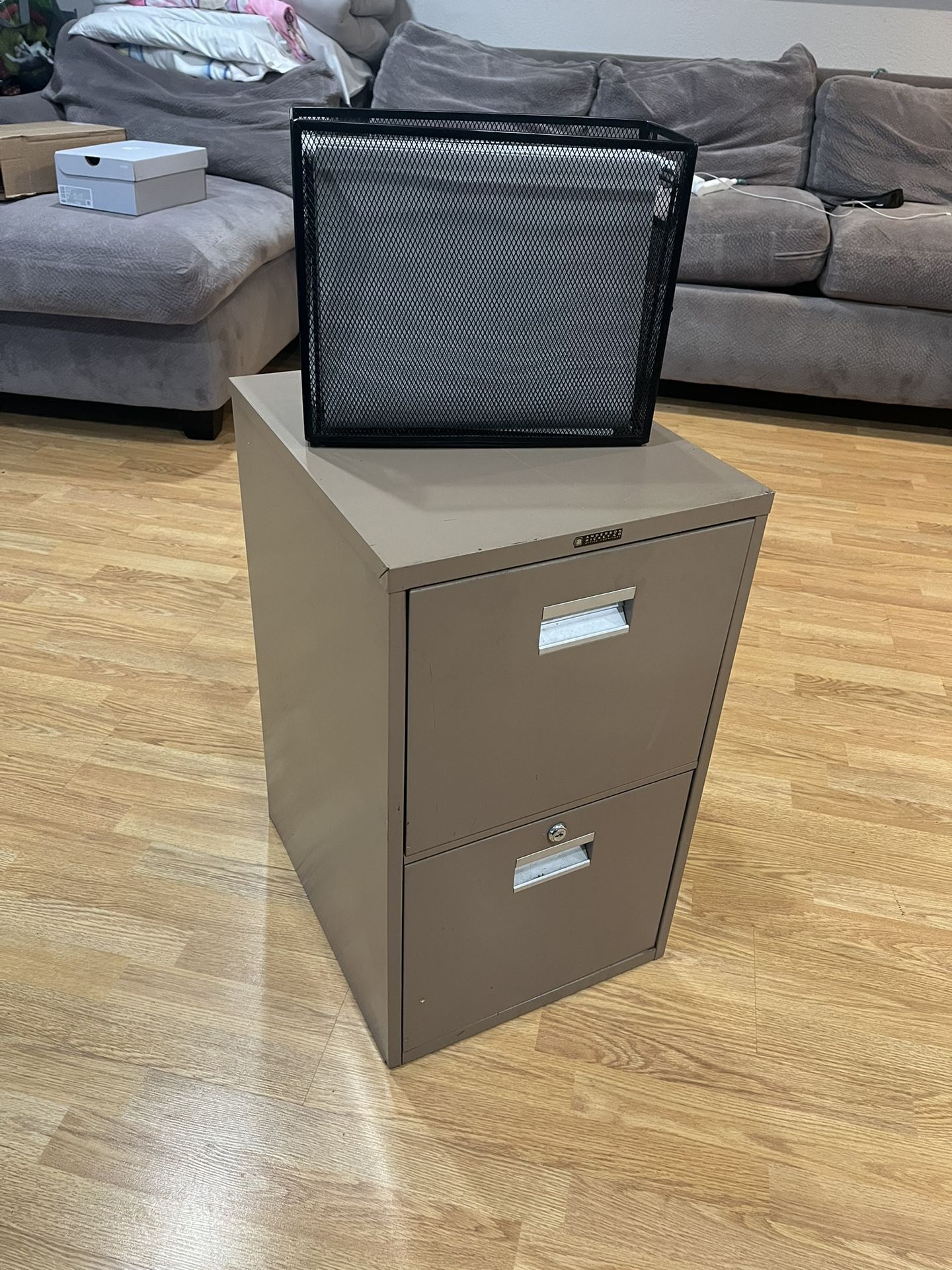 Filing Cabinet And Crate File Box