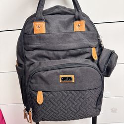 BabbleRoo Diaper Backpack Dark Grey