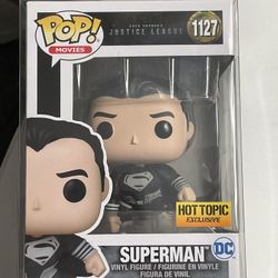 Funko Pop! Superman #1127 Zack Snyder's Justice League Hot Topic Exclusive