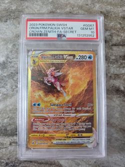 PSA 10 ORIGIN FORME PALKIA VSTAR 2023 POKEMON CROWN ZENITH GG67 FULL ART