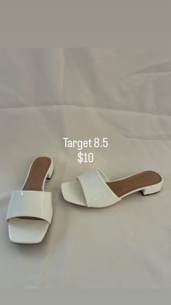 White Sandal Low Heel