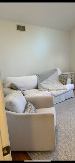 Plush Cream Sofa