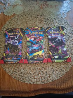 Pokemon Mega Evolutions & Pitch Black 3 Pack Blisters Trading Card Game
