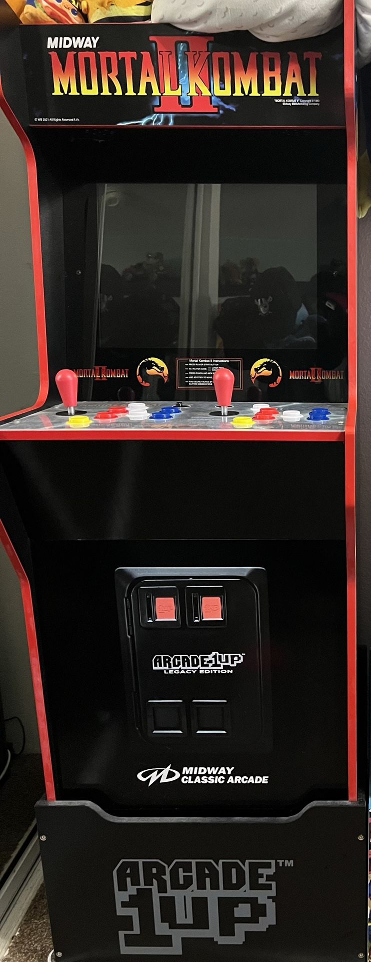 1up mortal Combat arcade
