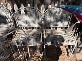 Metal patio chairs