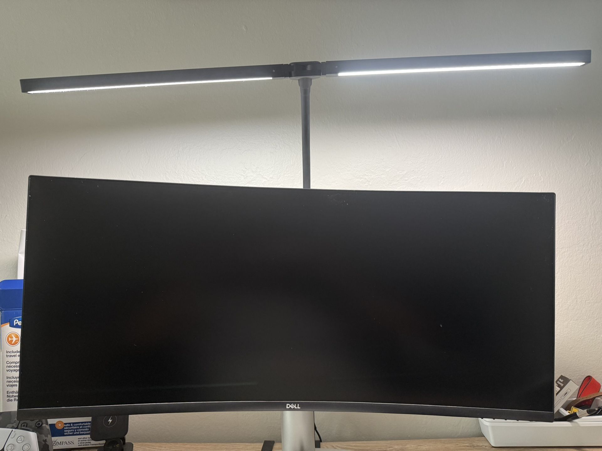 LED Desk Lamp – 24W Architect Style w/ Clamp | Dual Monitor Gooseneck Light 