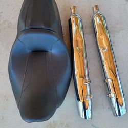 harley davidson motorcycle seat p(contact info removed)2 harley davidson exhaust system 655592-09a