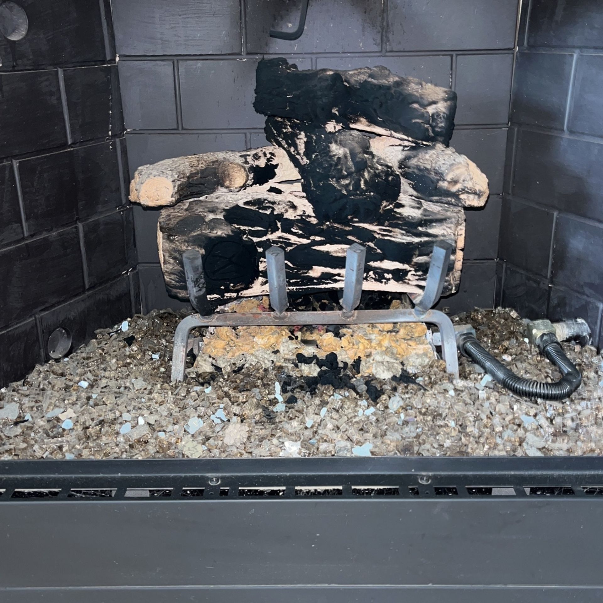 Faux Wood Log Set For Gas Fireplace