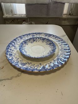2 Fenton Pottery Co. Plates