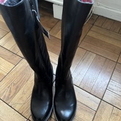 Brand New Leather Ladies High Boots Fur Lined 