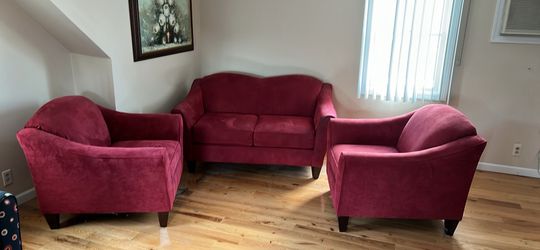 3 Pieces - couch and 2 matching chairs