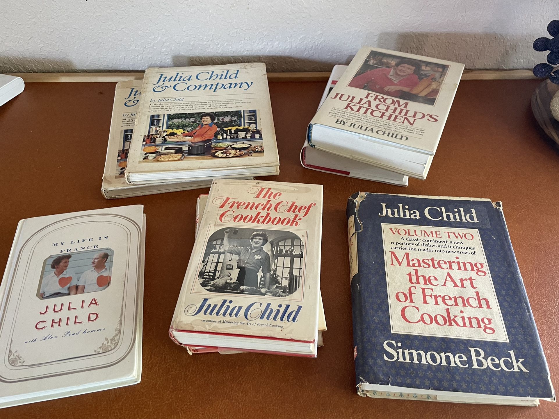 Lot of Antique Julia Child Cookbooks