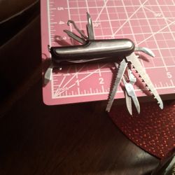 STAINLESS STEEL ARMY KNIFE 10 FUNCTIONS 