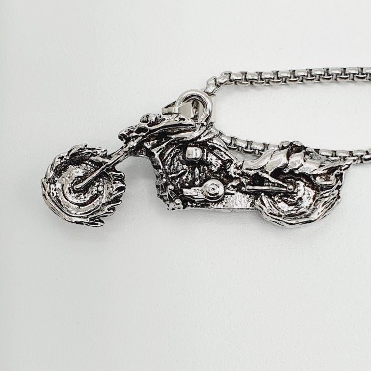 "Stainless Steel Motorcycle stainless Steel Pendant Necklace, BL243