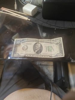 Ten Dollar Note 1934 Alignment Error