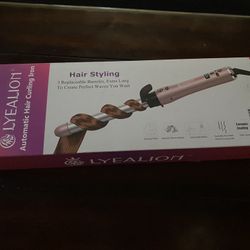 NEW Lyealion Automatic Hair Curling Iron 3 Replaceable Barrels  X Long Ceramic