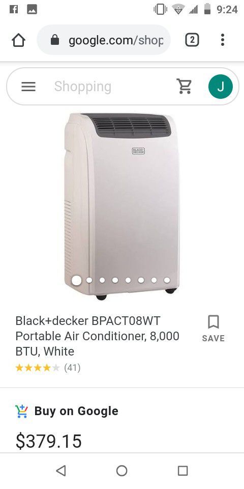 Black and Decker portable air conditioner