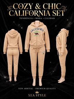 California Republic Hoodie Jogger Set