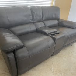 Leather Power Reclining Living Room Set