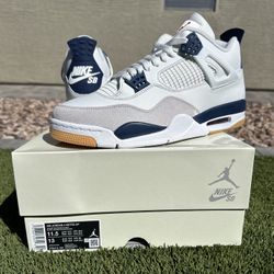Nike Air Jordan 4 Retro SB Navy NEW/RECEIPT SIZE: 11.5 $370 FIRM ONLY!!