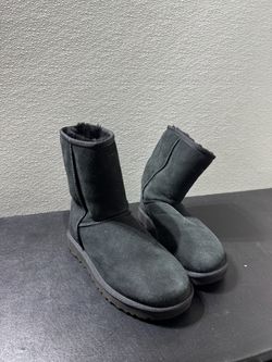 UGG Classic Short Boots Black Suede