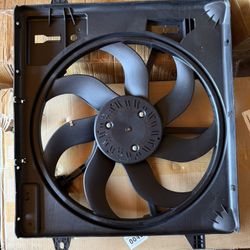 621-601 Engine Cooling Radiator Fan Assembly Compatible with Jeep Wrangler 3.6L 2012-2017, Wrangler JK 3.6L 2018, 4AB  624080 CF13078 68