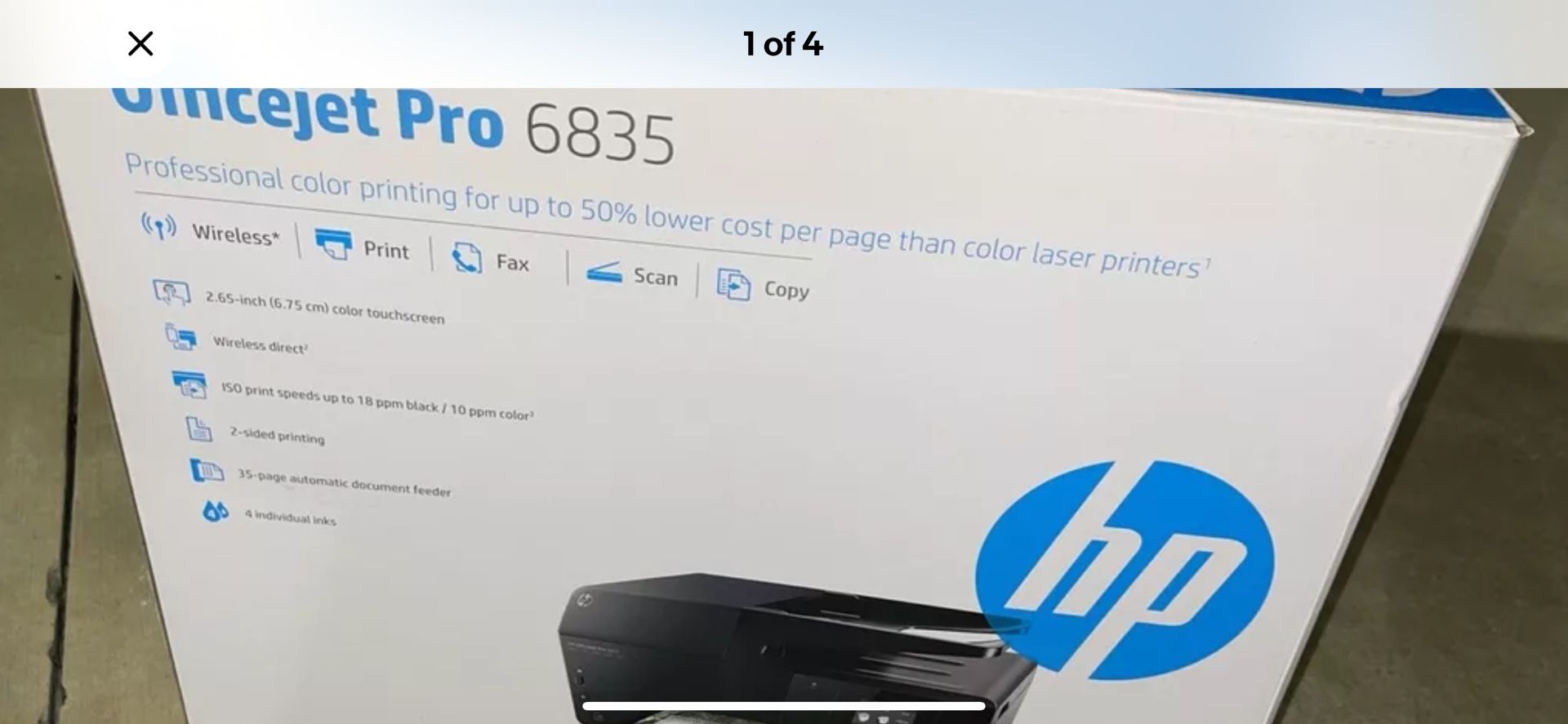 Hp Office Jet Pro 8365 Wireless Copier/fax/scan/copy/web