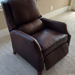 Arhaus recliner chair couch pure leather 