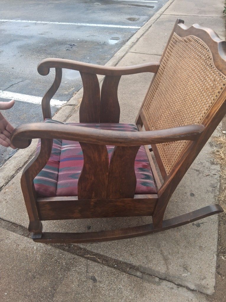 Caned Back Rocking Chair 1910