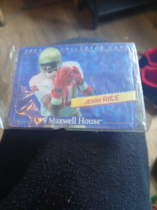 Joe  Montana And Jerry Rice  Colletor Card 