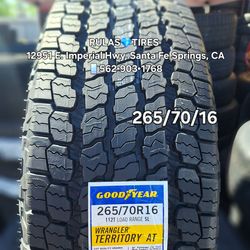 265/70/16 GOOD-YEAR WRANGLER 🚩Affordable New Tires – Installed Same day🚩