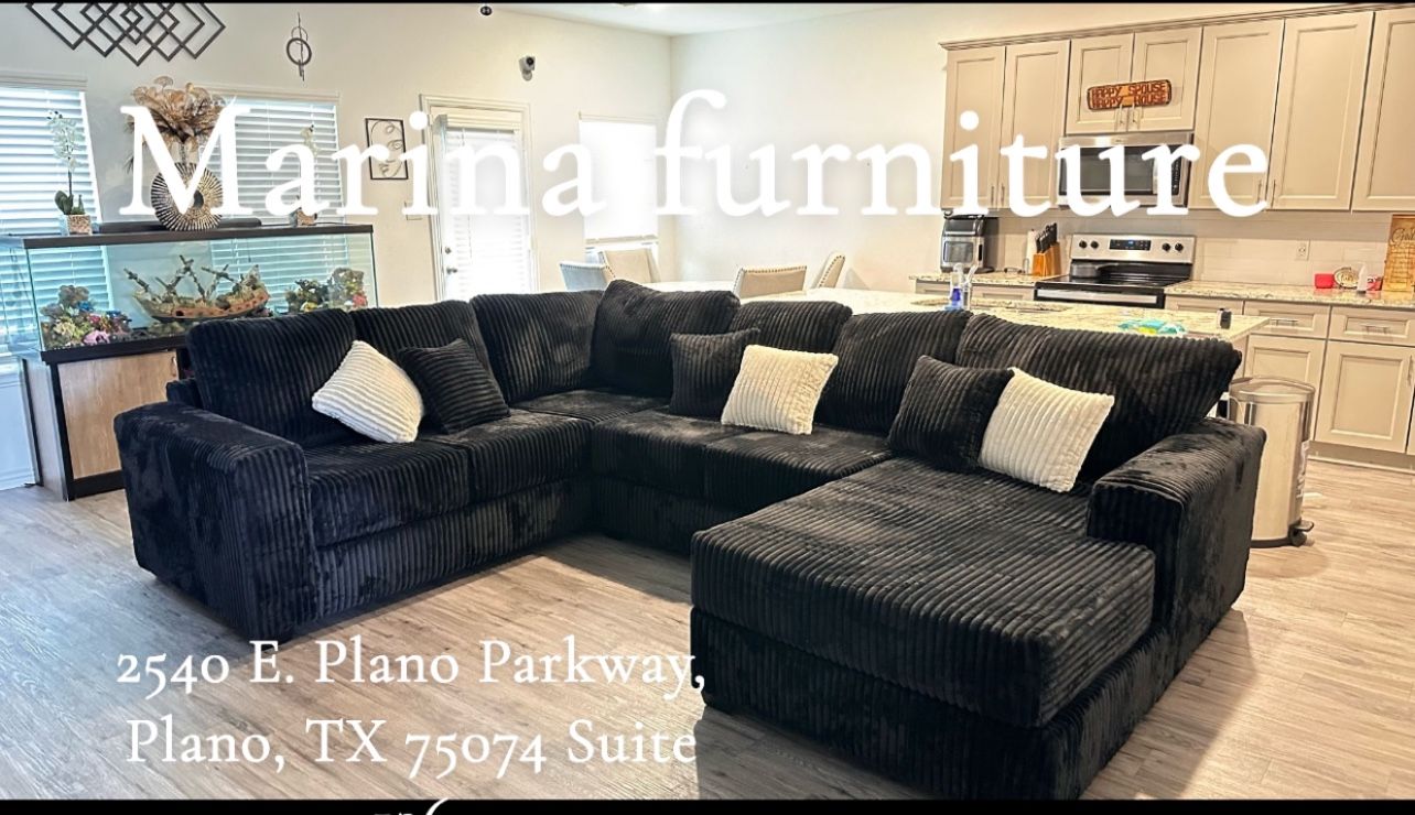 Black furniture Sofa Sectional On A Special