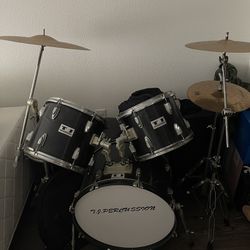 Drum Set With Double Foot Pedal