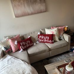 Beige/Khaki Counch *Decorative pillows/throw not included*