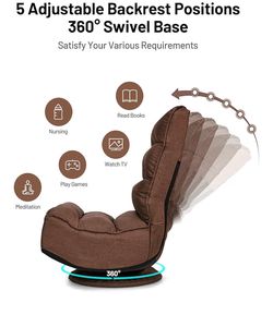 360 Degree Swivel Floor Chairs (Pair)